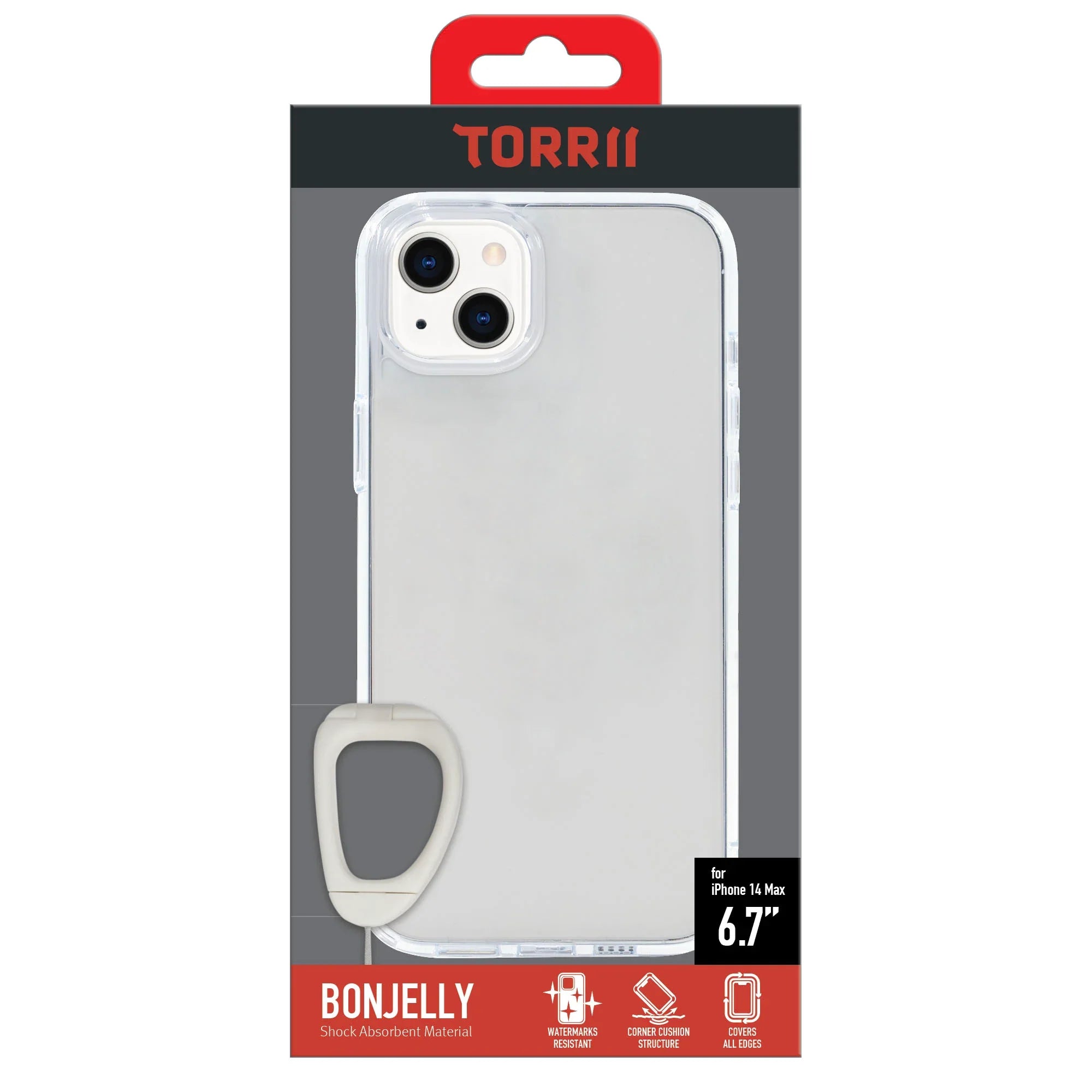 Torrii Bonjelly Case Anti-Bacterial Coating For iPhone 14 Plus - Clear - Tashqila Torrii Bonjelly Case Anti-Bacterial Coating For iPhone 14 Plus - Clear - Tashqila